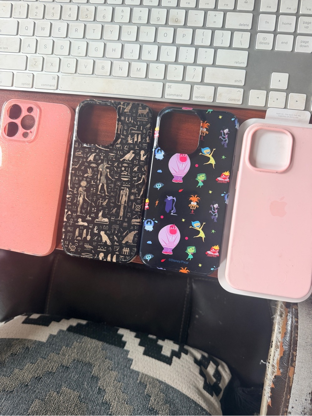 Apple iPhone Silicone and Printed Case Lot in Pink, Black, and Multicolor